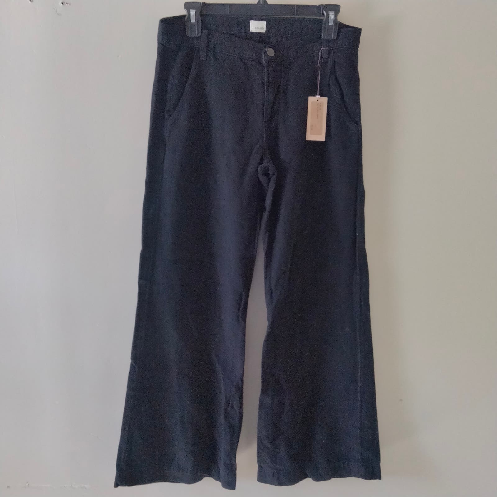 J Brand Black Denim Joplin Palazzo Wide Leg Jeans 27 Nwt